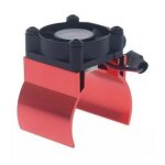 H-Speed HSPX080 Alu Kühlkörper rot mit Ventilator