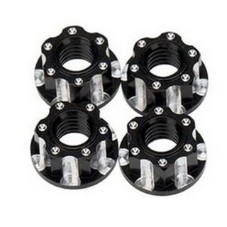 H-Speed HSPX084 Alu M4 Radmutter gezahnt schwarz