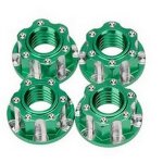 H-Speed HSPX085 Alu M4 Radmutter gezahnt grün