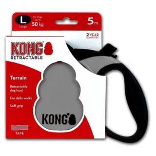 KONG Einziehbare Leine Terrain Grau L