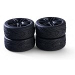 Carson 900174 1:10 Räderset 14 Sp.Design (4) schwarz 500900174