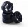 Carson 900174 1:10 Räderset 14 Sp.Design (4) schwarz 500900174