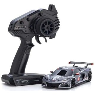 Kyosho K.32356GMW Mini-Z MR04 RWD Corvette C8-R Gun Metal/White (W-MM/KT531P)