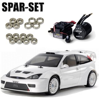 Tamiya 58724 RC Ford Focus RS Custom TT-02 1:10 - Brushless Set + Kugellager