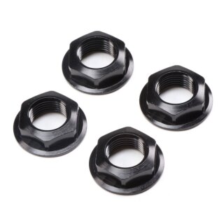 LOSI LOS252112 17mm Flanged Wheel Nut Black (4): Super Rock Rey
