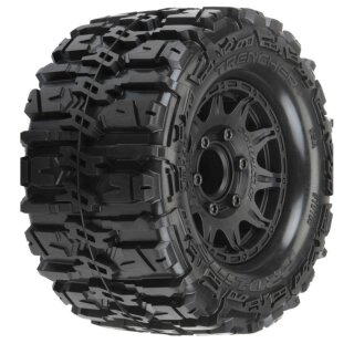 Pro-Line 10168-10 1:10 Trencher HP Belted F/R 2.8" MT MTD 12mm/14mm Blk Raid (2)