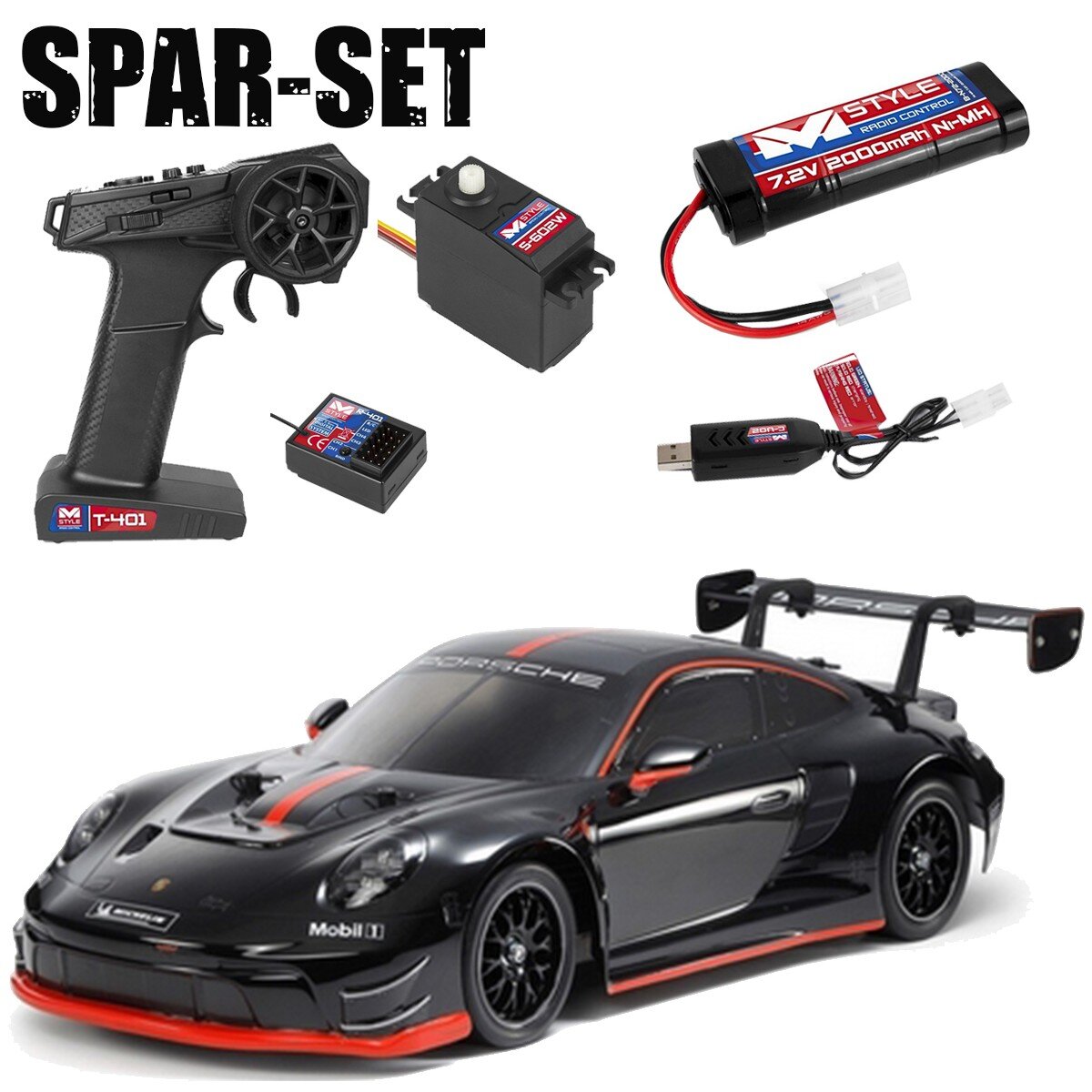 Tamiya 58745 Porsche 911 GT3 R (992) – Kit RC 1:10 TT-02 4WD – Nuovo