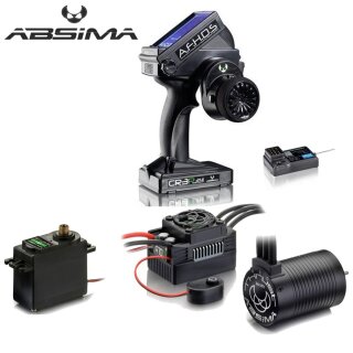 Absima 2120002V2 Brushless Combo Set - Spar-Set Inkl 25kg Servo + CR3P Funke