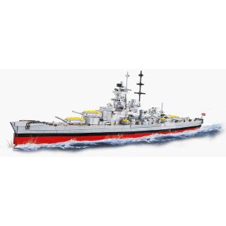 COBI 4835 Battleship Gneisenau 1:300 Blockmodell 2417 Bausteine 810x125x210mm