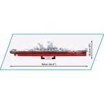 COBI 4837 Battleship Missouri (BB-63) 1:300 Blockmodell 2655 Bausteine 92x20,5cm