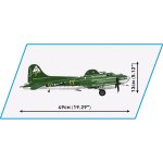 COBI 5750 Boeing B-17G Flying Fortress 1:48 Blockmodell - 1210 Bausteine - 49x66x13cm