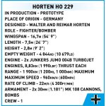 COBI 5757 Horten Ho 229 1:32 Blockmodell - 1383 Bausteine - 23,5x52,5x10cm