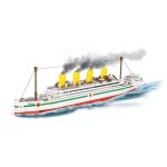 COBI 1681 H.M.H.S. Britannic 1:700 Blockmodell - 636 Bausteine - 38,5x12cm