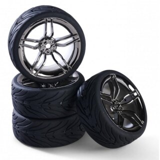 Carson 900172 1:10 Räderset 10 Sp.Design (4) rauch 500900172