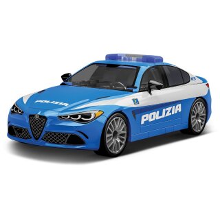 COBI 24606 Giulia Quadrifoglio Polizia - 1:35 Blockmodell - 93 Bausteine - 13x6,5x4,5cm