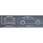 COBI 24606 Giulia Quadrifoglio Polizia - 1:35 Blockmodell - 93 Bausteine - 13x6,5x4,5cm