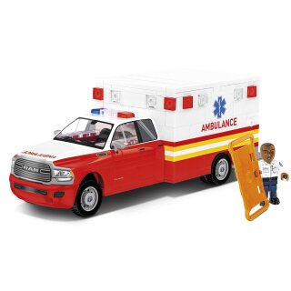 COBI 24609 RAM 3500 - Ambulance - 1:35 Blockmodell - 295 Bausteine - 20x6,5x6cm