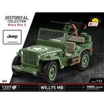 COBI 2805 Willys MB 1:12 Blockmodell - 1207 Bausteine - 27x15,5cm