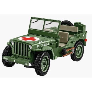 COBI 2806 Willys MB Medical 1:12 Blockmodell - 1131 Bausteine - 27x14x13cm
