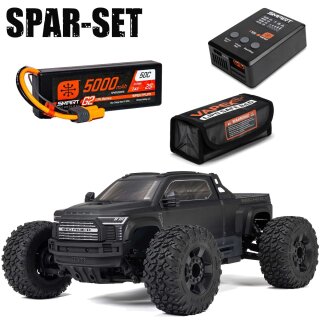 Arrma ARA4312V4T1 BIG ROCK 223S DSC 4X4 1:10 BLX Brushless Schwarz - 2S Smart Pack