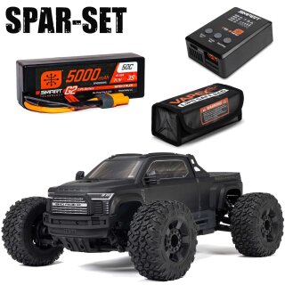 Arrma ARA4312V4T1 BIG ROCK 223S DSC 4X4 1:10 BLX Brushless Schwarz - 3S Smart Pack