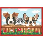 Ravensburger 23855 Malen nach Zahlen Hunde und Katze