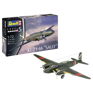 Revell 63797 1:72 Model Set Ki-21-la "Sally"  inkl. Pinsel, Farben, Kleber
