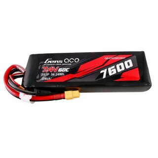 Gens Ace G-Tech LiPo-Akku 2S 7,4V 7600mAh 60C 2S2P mit XT60 GEA762S60X6GT