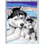 Ravensburger 28479 Malen nach Zahlen Husky Kuss