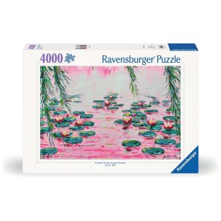 Ravensburger 01420 Rosafarbene Seerosen Puzzle Teileanzahl 1000