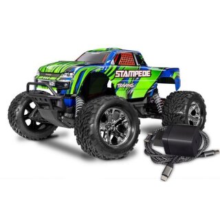 Traxxas 36254-8X Stampede 1:10 2WD Monster-Truck RTR inkl. USB-C Adapter/Kabel