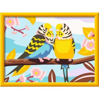 Ravensburger 23994 Malen nach Zahlen Bunte Wellensittiche
