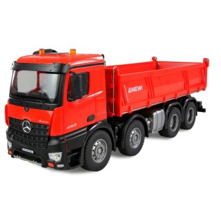 Amewi 22693 Mercedes-Benz Arocs Muldenkipper 8x4/4 4WD 1:18 RTR rot
