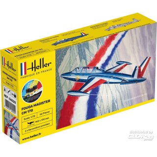 Heller 56220 STARTER KIT Fouga Magister CM 170 1:72
