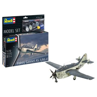 Revell 63775 1:72 Model Set Fairey Gannet AS.1-AS.4 inkl. Pinsel, Farben, Kleber