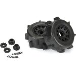 Pro-Line 10268-10 1/8 Sand Paw HP BELTED F/R 3.8" MT Mounted 17mm Black Raid (2)