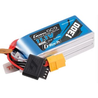 GensAce G-Tech LiPo 3S 11,1V 1300mAh 60C mit XT60-Plug