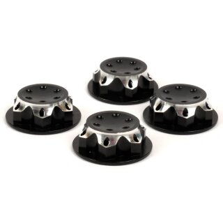 T2M T422624N Alu Hutmutter Scharz 17mm