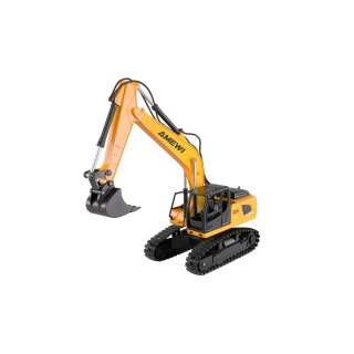 Amewi 22708 1:24 Kettenbagger G011E 9-Kanal RTR 2,4GHz Inkl Akku/Lader