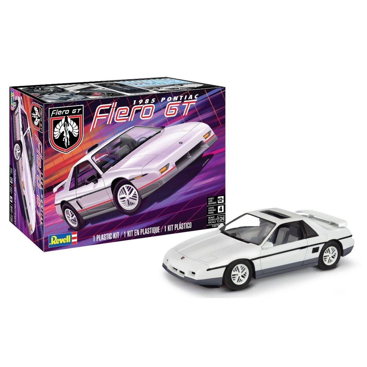 Automodello ONE24 1988 Pontiac Fiero GT T-Top 1:24 - Argento  display picture 1