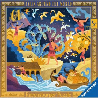 Ravensburger 04209 Puzzle Die zwölf Werke des Herkules Teileanzahl: 64
