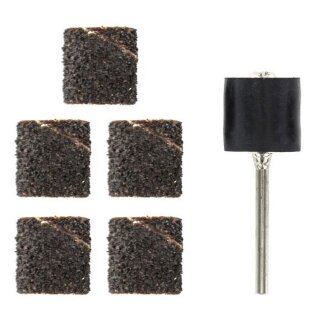 Krick 493149 5 Schleifkappen grob Zylinderf. mit Trägerstift