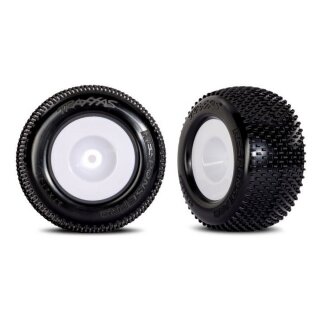 Traxxas 10773-WHT Reifen Response Pro auf Felge weiß (2) für Mini XRT