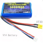 HelloRadio HR3021 V14 LiIon Akku 2S 7,4V 5000mAh mit XT30...