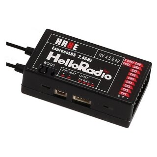 HelloRadio HR2000 HR8E ELRS 2,4GHz Empfänger - 9 Kanäle schwarz