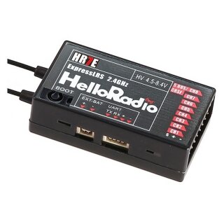 HelloRadio HR2003 HR7E ELRS 2,4GHz Empfänger - 8 Kanäle schwarz