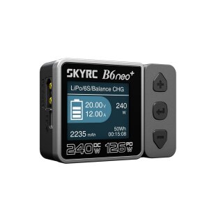 SkyRC SK100211-02 B6neo+ Ladegerät grau LiPo 1-6s 10A 200W