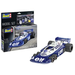 Revell 67741 1:32 Model Set Tyrrell P34/2 6-Wheeler Inkl. Farben, Kleber, Pinsel
