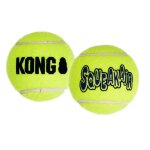 KONG AirDog Squeakair Tennisball und Quietscher L 2-Pack