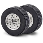 Carson 907061 1:14 Truck Vorderachsfelge br. Chrom (2)...